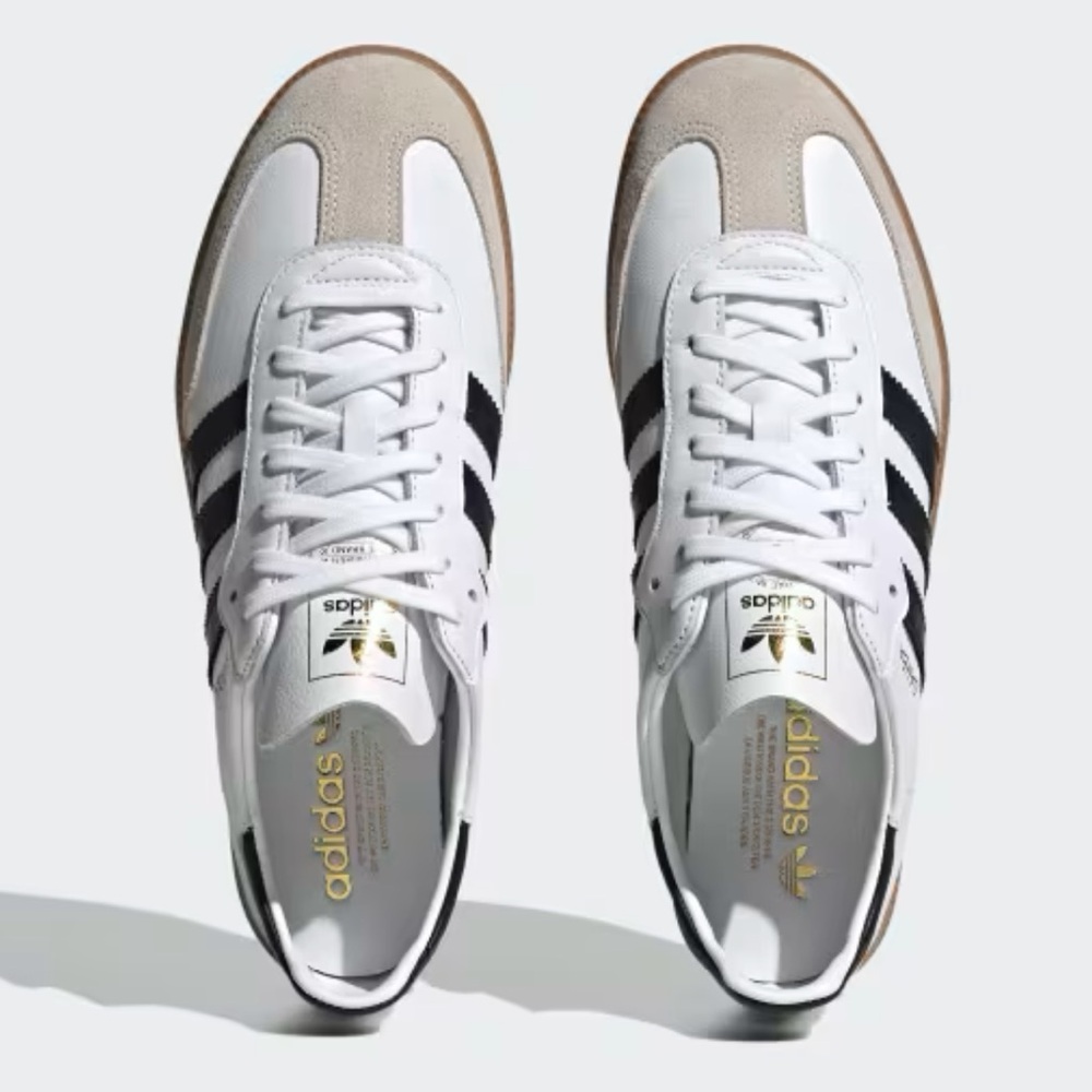 Samba Decon Adidas New White & Black Sneakers 7.5M/8.5W - Picture 2 of 8